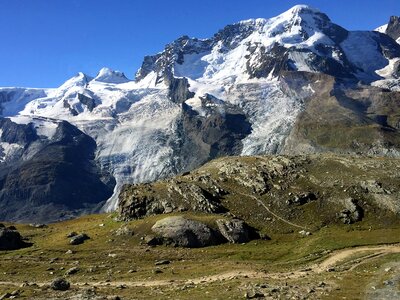 Matterhorn snow zermatt photo
