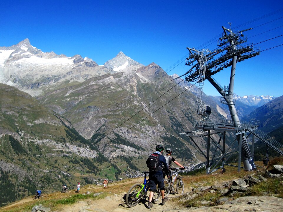 Alpine matterhorn snow