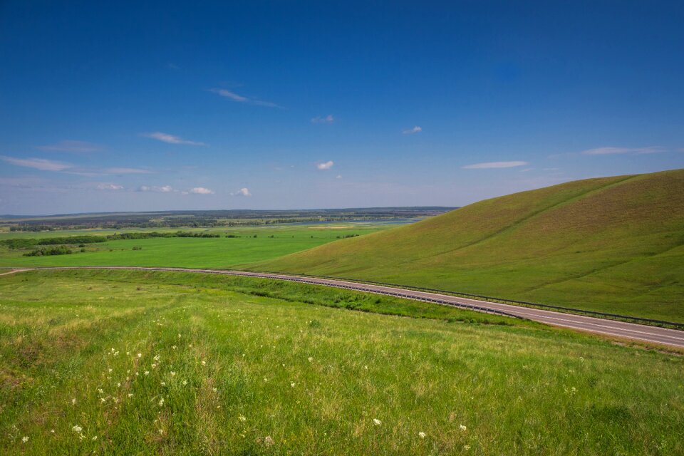 Summer sky landscape