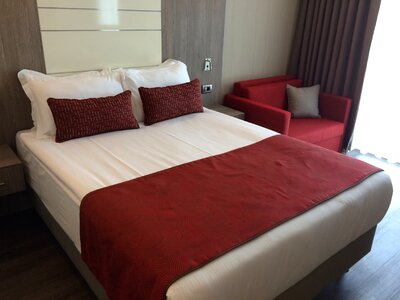 Hotel burgundy room