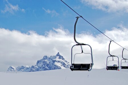 Dolomiti superski chairlift veneto photo