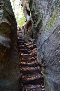 Rock staircase stone
