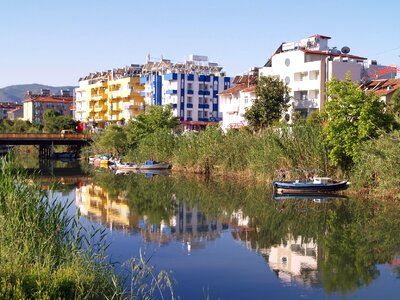 Reflection scenery summer photo