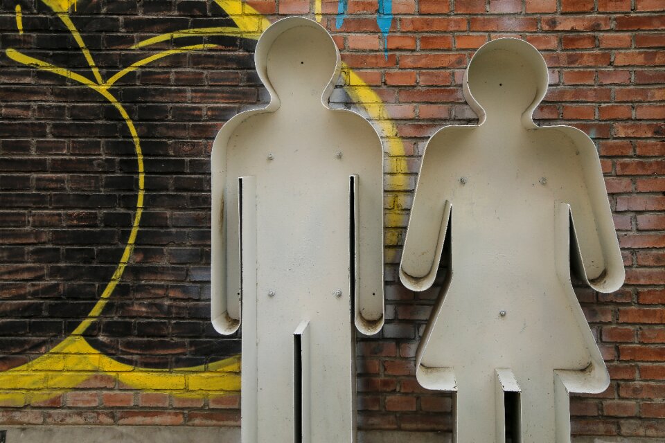 Human shape statue