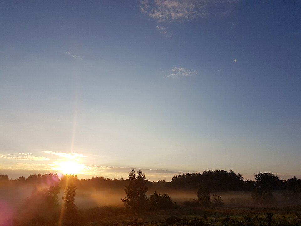 Landscape natural sunrise