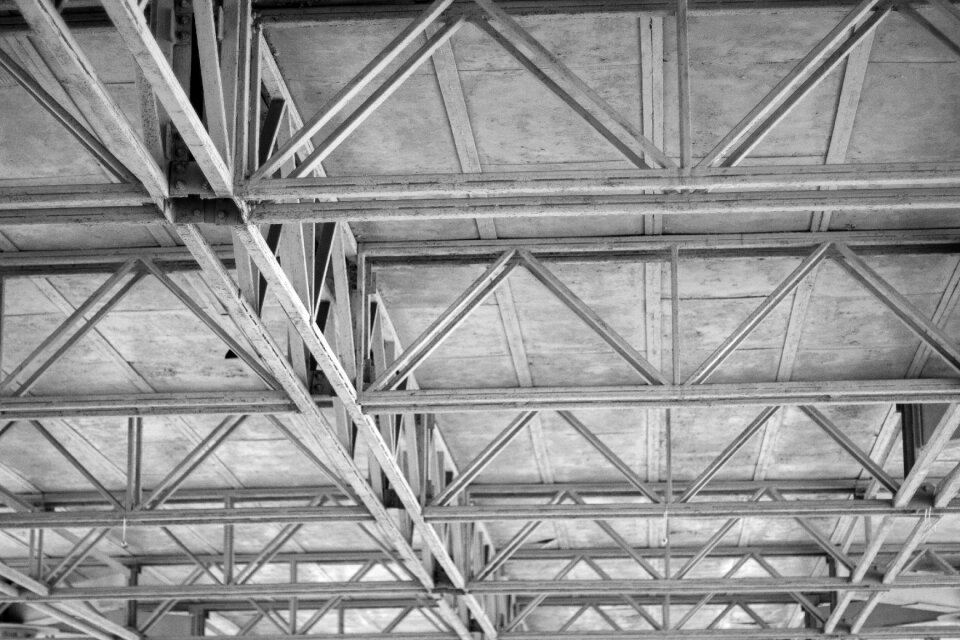 Composition black and white ceiling