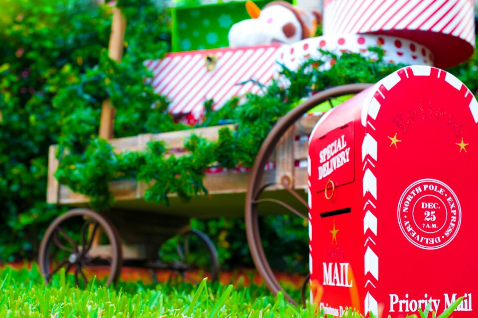 Holiday christmas decoration red