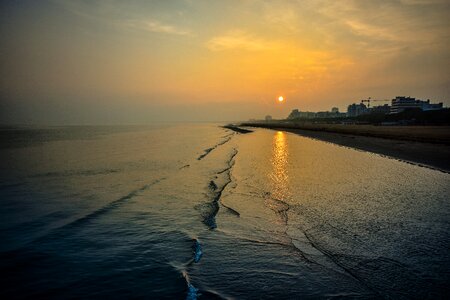 Sunset sand holidays photo