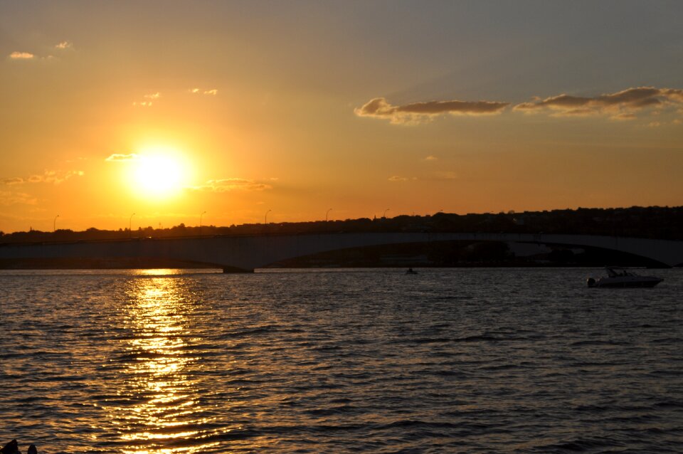 Brasilia sunset lake