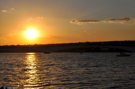Brasilia sunset lake