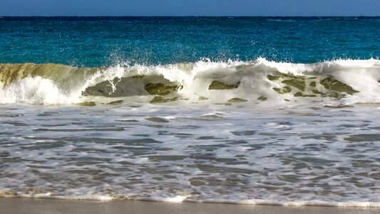 Blue nature shore
