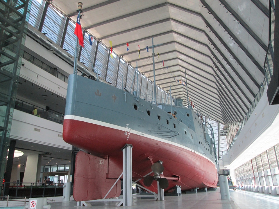 Museum the zhong shan gunboat warships