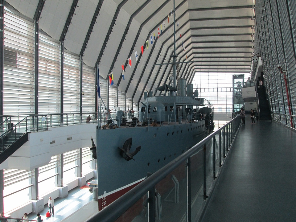 Museum the zhong shan gunboat warships