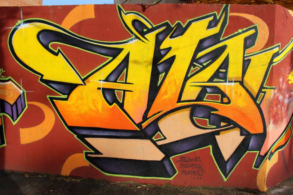 Urban art street art painted