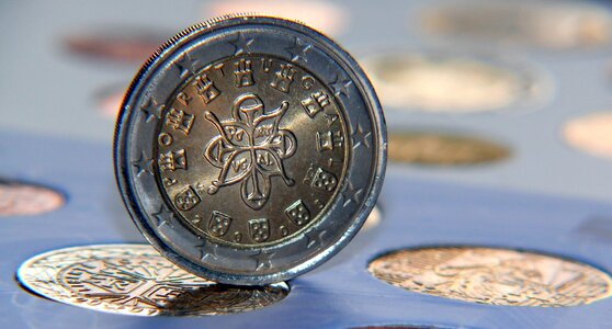 Coins close up save