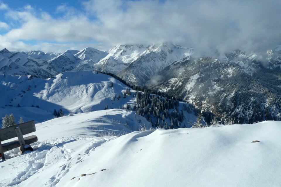 Winter snow austria