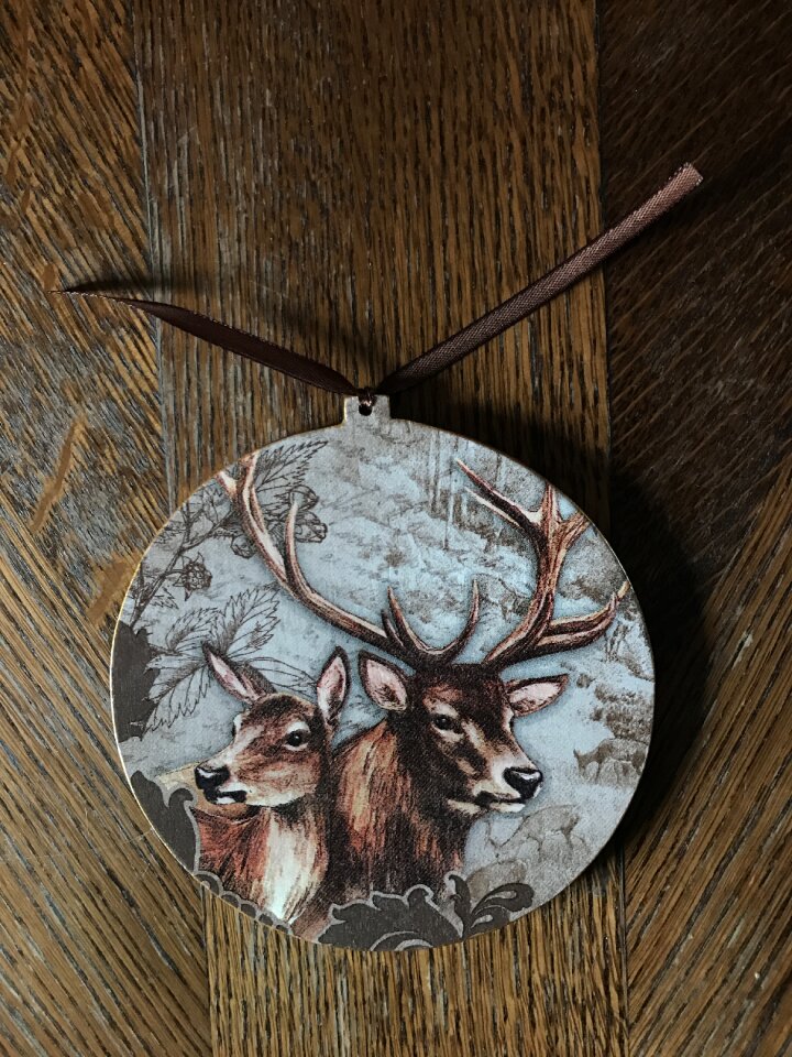 Pendant forest animals for christmas