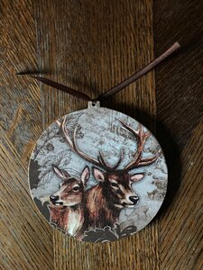 Pendant forest animals for christmas photo