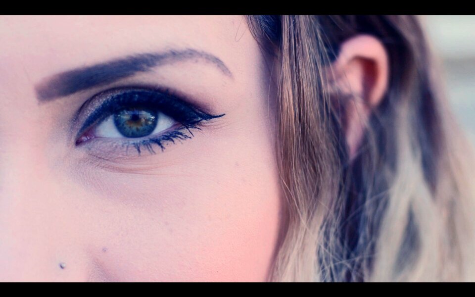 Beauty clear eyes look