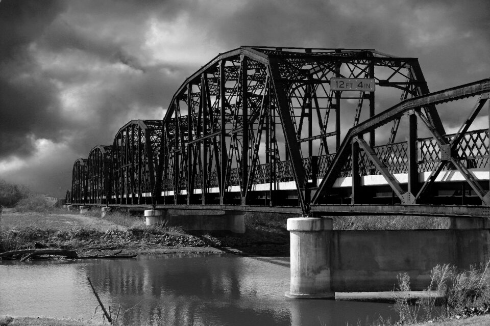 Light black and white storm