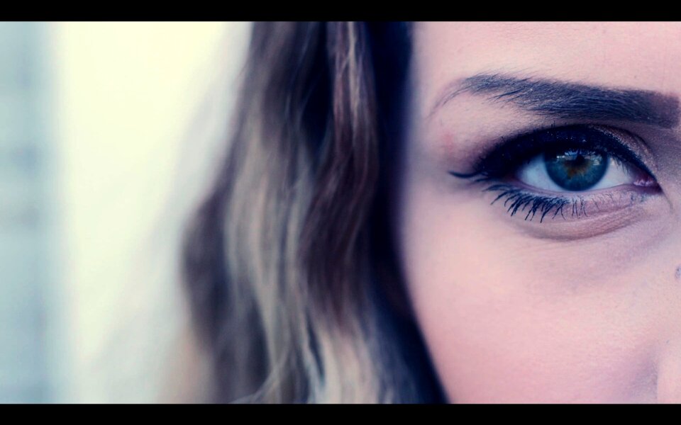 Beauty clear eyes look
