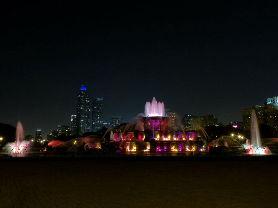 Water light cityscape