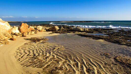 Wave winter scenery