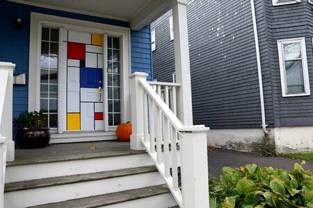 House facade wood