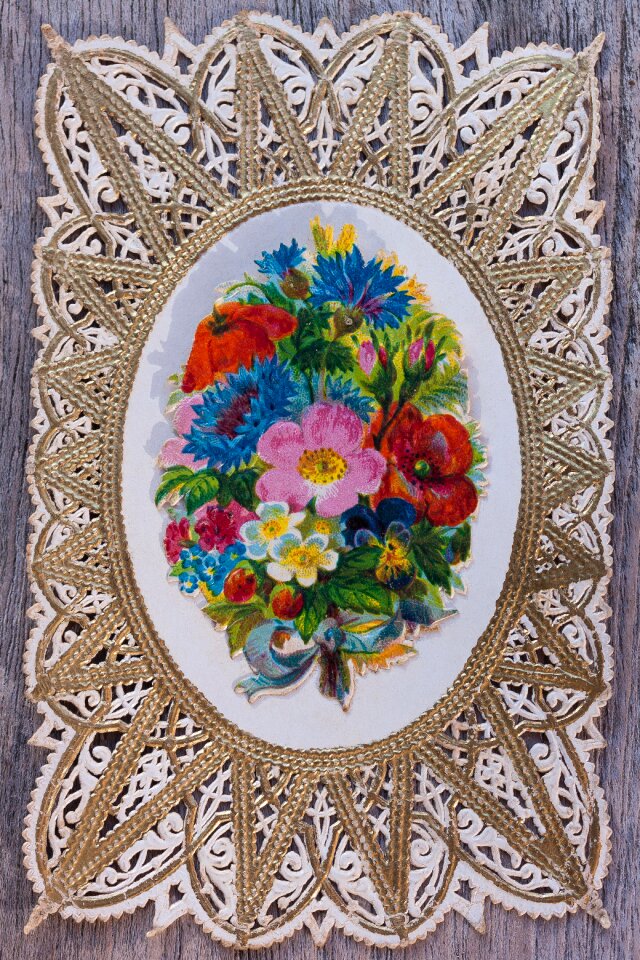 Gold bouquet cornflower
