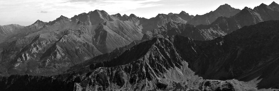 The high tatras landscape tops