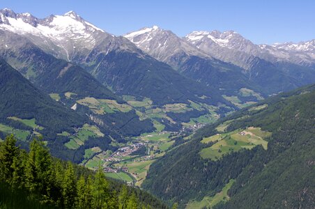 South tyrol hiking alpine panorama photo