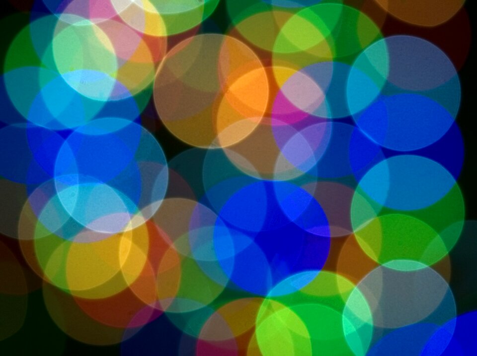 Decoration celebration out of focus