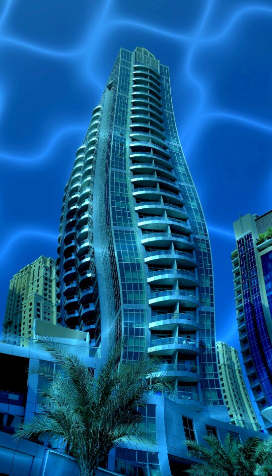 Architecture city building