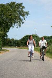 Bicycles ride road