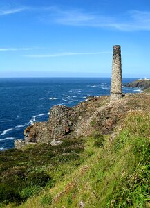 Near geevor tin mine english coastline