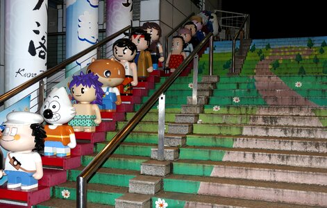 Stairs figure sculpture