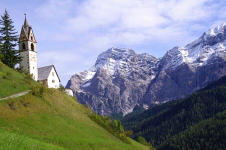 South tyrol hiking alpine panorama photo