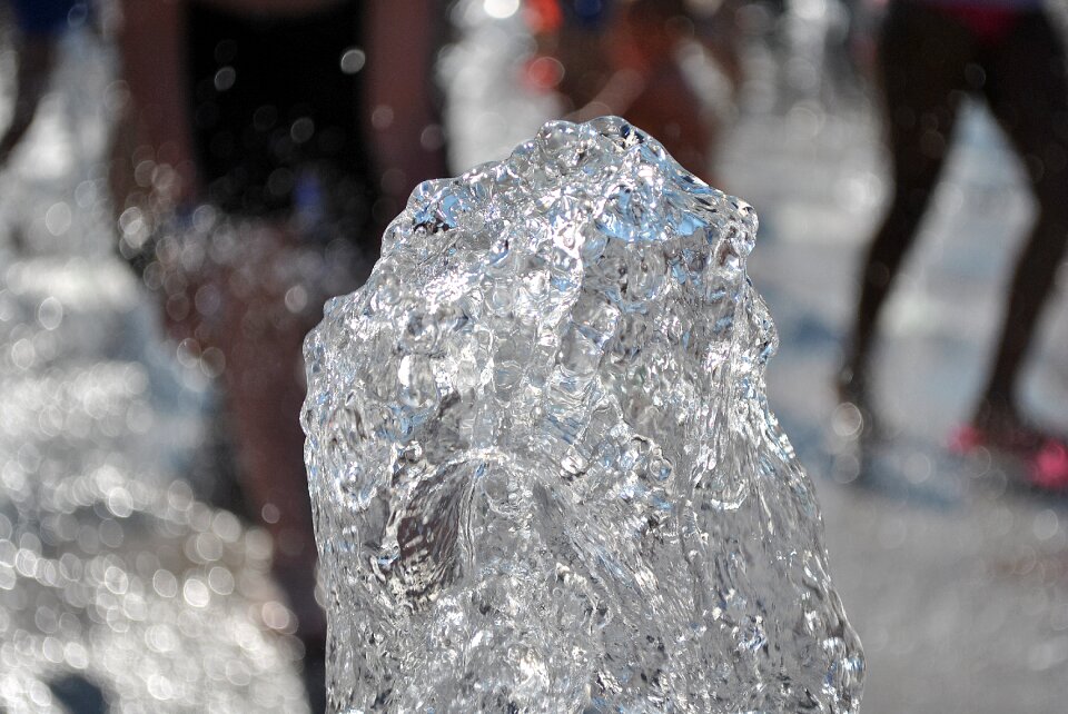 Clean water drops splash water