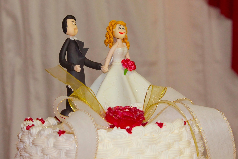 Wedding cake toppers married wedding cake photo
