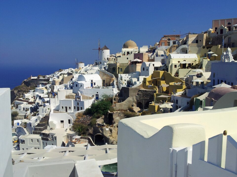 Greece windmill summer