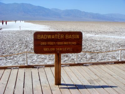 Closed basin death valley desert photo