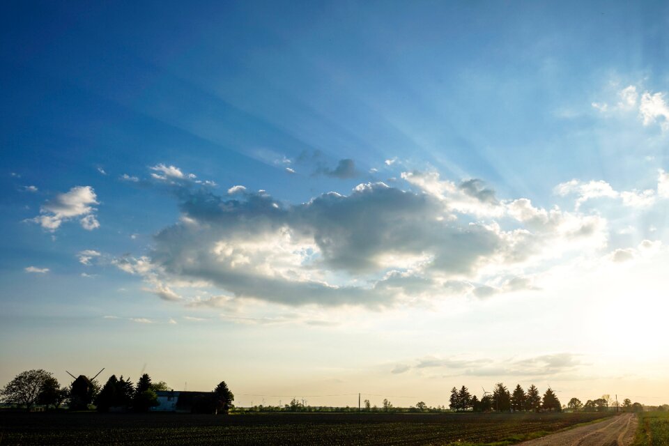 Old windräder landscape