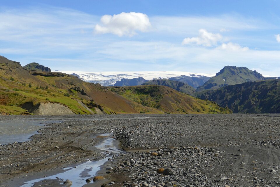 Nature glacier landscape