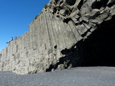 Black stone rock stones photo