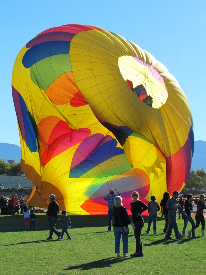 Sky colorful basket