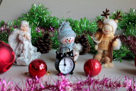 Clock stand by good new year spirit