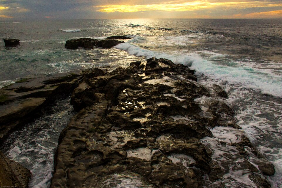 Seaside sunset san diego