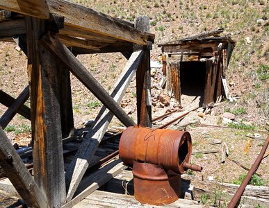 Old mining abandoned photo