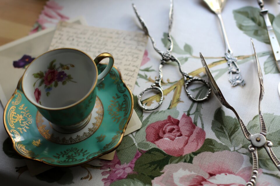 Silver scissors spatula