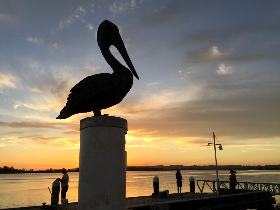 Sunset australia pier